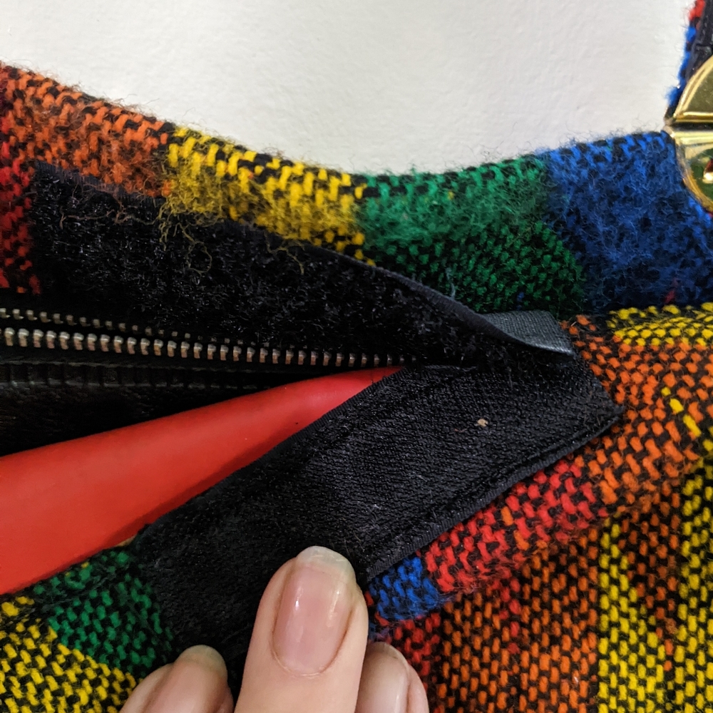 Rainbow Fabric Woven Bag - Picture 8 of 12